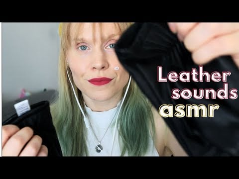 Ear Melting Leather Tapping & Scratching🧠🤤 [ASMR]