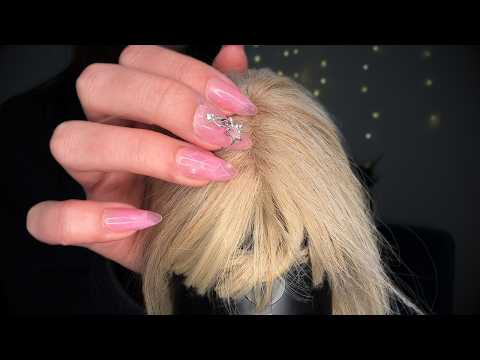 Scratching Your Middle Part [Wig on Mic ASMR] (No Talking)