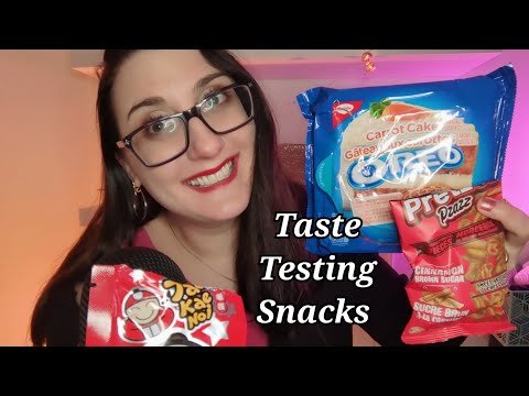 ASMR Eating Tasty Snacks (Mukbang Eating Sounds and Whisper)