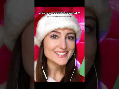 can you guess this holiday (not christmas) word?? #asmr #guesstheword