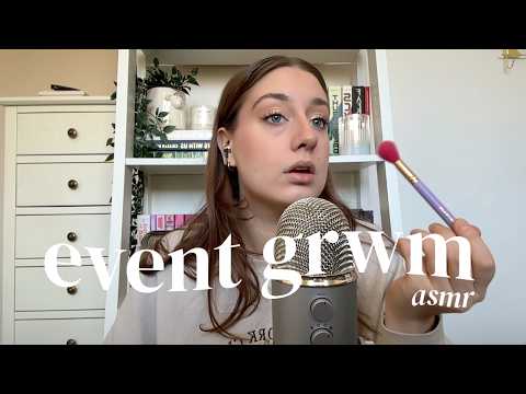 asmr | grwm for an event + ramble