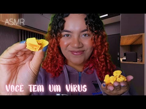 ASMR COLOCANDO UM VÍRUS EM VOCÊ 🦠 #veda