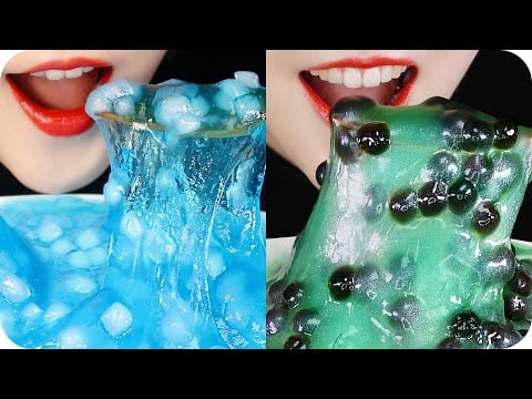 EDIBLE SLIME ASMR COMPILATION ✦‿✦