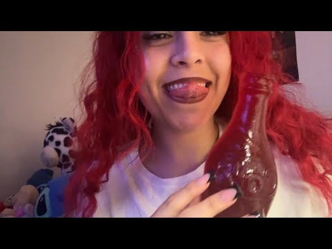 ASMR GIANT Coke bottle gummy