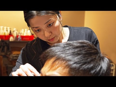 💈(ASMR) The Japanese Female Barber Showdown You Didn’t Know You Needed