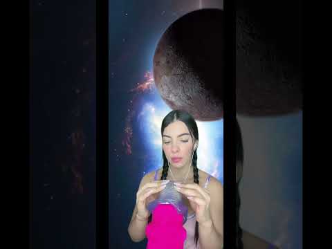 Slime en el espacio🪐 #asmr #relax #duerme #relajante #relajo #chica #tingles #viral