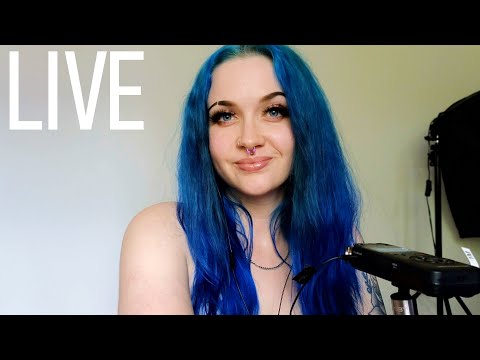 ASMR LIVE | Binaural With The Tascam!! Chocolate Pudding Eating Sounds 😋 Relax With Me 💙💙💙