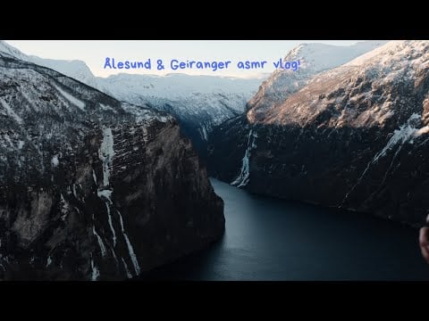 ASMR ålesund & Geiranger vlog 