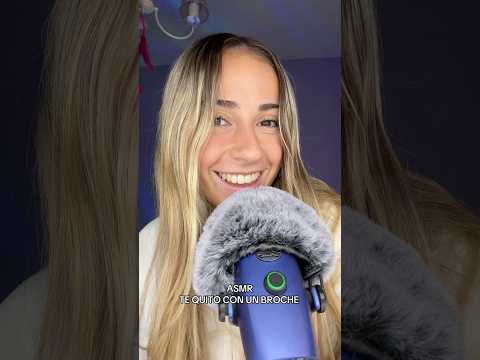 ASMR CON UN BROCHE🫰🏻 #asmr #relax #mouthwhisper #argentina #tingles