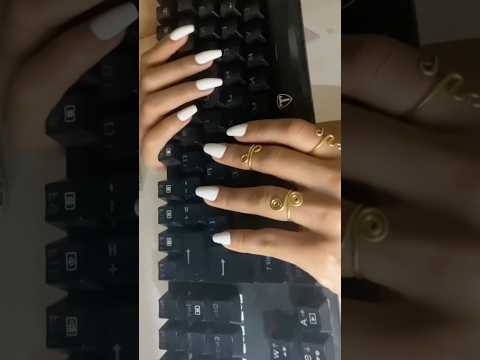 1 minuto barulho de teclado #asmrsounds #asmr #relaxante #asmrvideo #tecladogamer