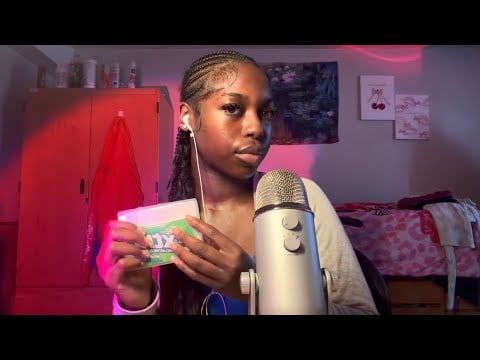 ASMR Tapping on Items with Gum Chewing (no talking)