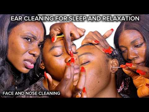 ASMR | The Best Sleep of Your Life Deep EarCleaning, Face Nitpicking, Back & Neck Massage