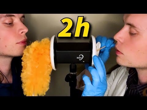 ASMR Deep Twin Ear Cleaning Exam | Doctor Roleplay (2 Hours)