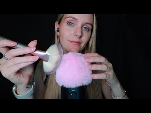 ASMR Fluffy Mic Brain Massage to Help You Fall Asleep! | Rainy Background 🌧️