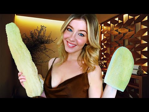 ASMR UPPER BODY MASSAGE & SPA TREATMENT | Raw Natural Invigorating Spa Roleplay