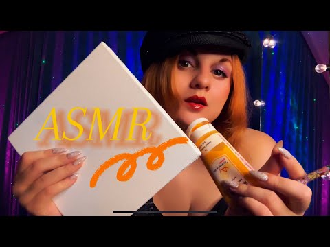 АСМР: Рисую и Тапаю 💕 ТВОЙ ПОРТРЕТ 🧑‍🎨 Измерю Твоё Лицо/ASMR: Paint Your Portrait On Canvas