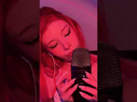 nail tapping and mouthsounds ASMR SHORT video!