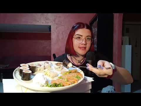 SUSHI MUKBANG🍣😍💜 | ASMR ITA