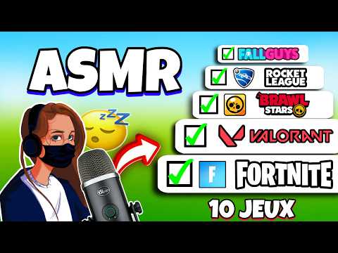 ASMR Français • JE T'ENDORS ET JE GAGNE SUR 10 JEUX LE PLUS RAPIDEMENT POSSIBLE ! 😴🎮
