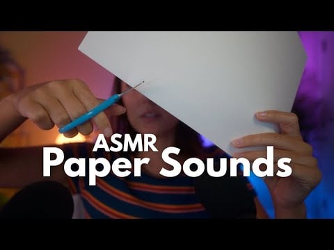 ASMR PAPER CUTTING ✂️ Super Sharp + Crisp Sounds