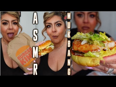 ASMR (Burger King MUKBANG) Eating Soft Whisper