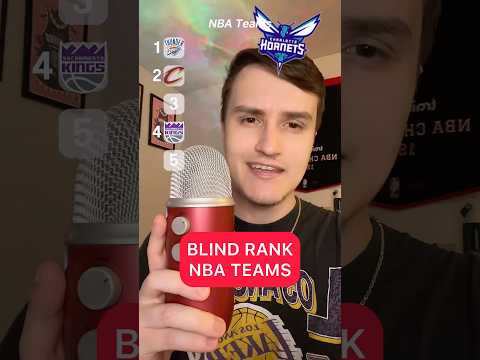 BLIND RANKING NBA TEAMS *NEW* (ASMR) #shorts #nba #asmr