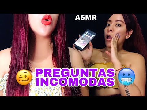 🥴ASMR CONTESTANDO PREGUNTAS CON MI HERMANA