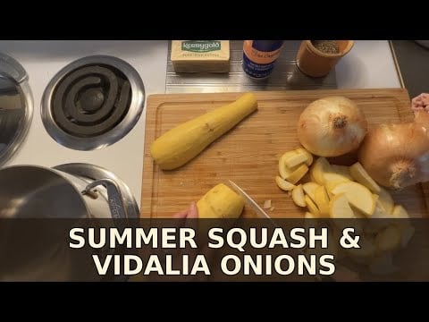 Caramelized Summer Squash ~ Cooking with Linda No Frills ASMR
