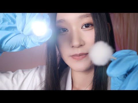 ASMR Cranial Nerve Exam (Soft Spoken) 🩺 Eye | Hearing | Smell | Face Exam ✨🔦 My first video🎉