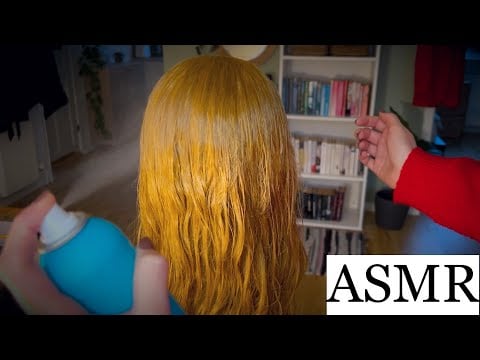 ASMR | SIX SPRAY SOUNDS FOR SLEEP & TINGLES ✨ (hair play, spraying, no talking)