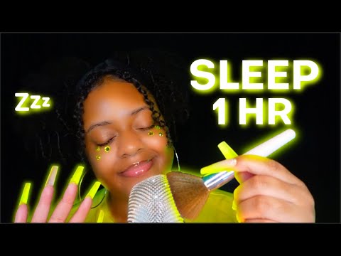 1 HOUR ASMR ♡ 99.99% of you WILL SLEEP 😴💚💤 (✨SLEEP & TINGLE✨)