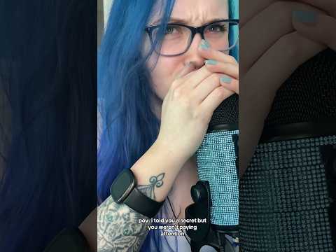 DON’T TELL 🤫 #shorts #asmrinaudible #asmrinaudiblewhispering #asmr
