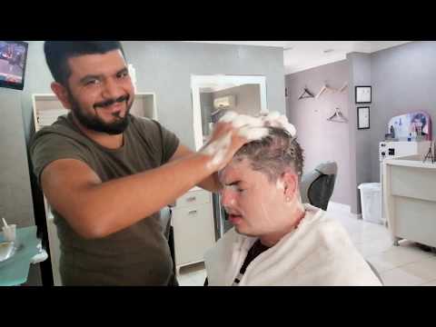 ASMR TURKISH BARBER RELAXING FACIAL, HAIR WASH, HEAD, NECK AND FACE MASSAGE FOR SLEEPING