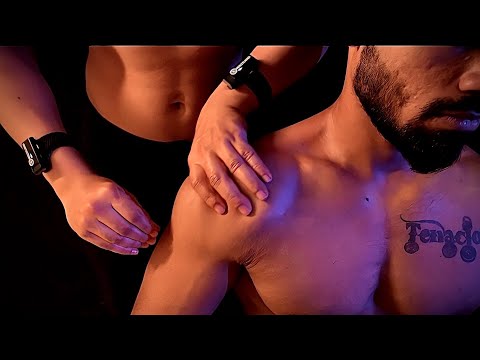 ASMR Deep tissue head massage, Shoulder massage, Chest massage by ASMR Firoz!