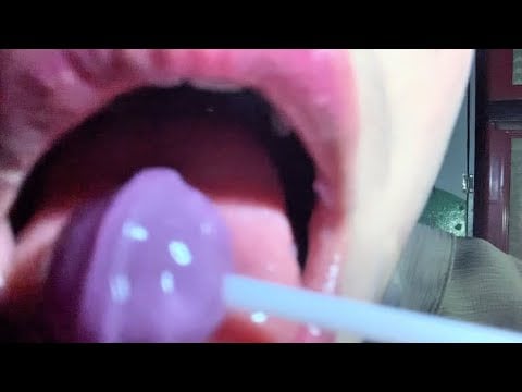 ASMR LENS LICKING AND CANDY #asmr #lick #relaxing #viral #fyp 