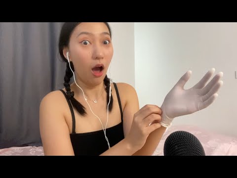 ASMR LATEX GLOVES SOUND RELAX 💋 - RAINIE ASMR