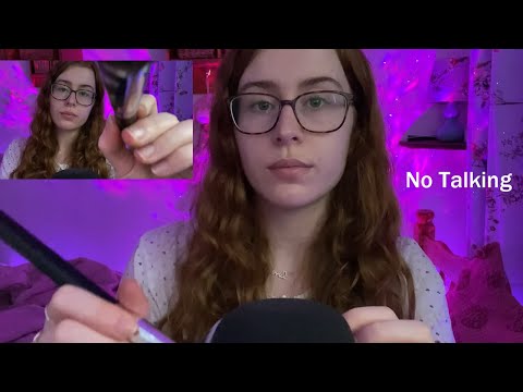 ASMR - Mic Brushing & Mic Scratching, Camera Brushing | NO TALKING