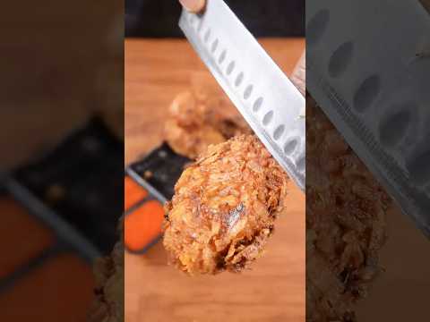 🔥 ASMR Lays Chicken | Extra Crispy Potato Crust | Satisfying Crunch Sounds  #shorts  #asmr