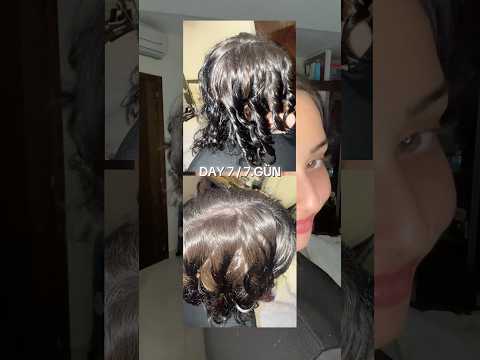 KENDİ SAÇLARIMI UZATIYORUM 7.GÜN #saçbakımı#haircare#curlyhair#kıvırcıksaç#saçuzatma#shorts#ytshorts