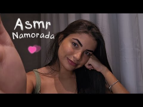 ASMR ROLEPLAY Sua Namorada carinhosa não para de falar até você dormir 💗💤