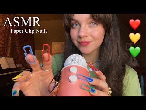 ASMR Tapping with Paper Clip Nails! 📎