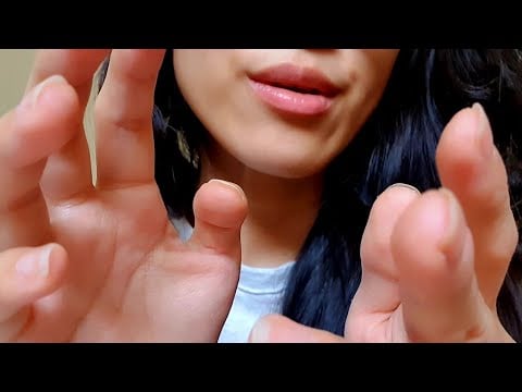 ASMR Mouth Sound & Hand Movement For Sleep 💕 almost touching, inaudible, hand sounds,close your eyes