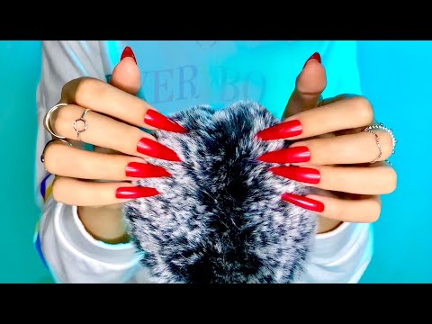 ASMR | Fluffy Mic Scratching With Long Nails