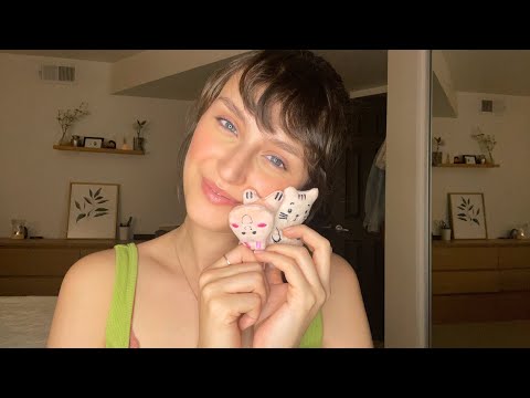 Lofi ASMR ~ Pink Triggers (gum chewing, mouth sounds, tapping, trigger assortment)