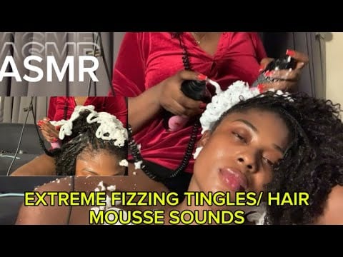 ASMR💫 EXTREME FIZZING TINGLES/ HAIR MOUSSE SOUNDS