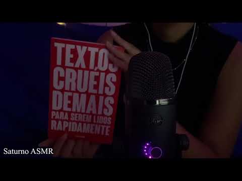 ASMR | MOSTRANDO MEUS LIVROS PRA VOCÊS