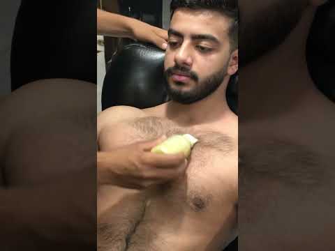 Chest Massage #asmrsounds #chestmassage #chesthair #massage #chestpress #lahoribarber #relax