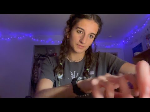fast & aggressive lofi ASMR ||| table tapping + scratching, hand motions