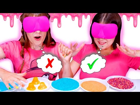 ASMR Mukbang Challenge Choose Food with Closed Eyes