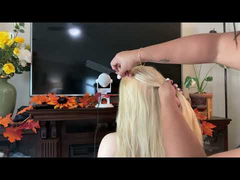 ASMR Hair Styling - Hair Styles Sound | Hair Play | Hair Brushing,  No Talking - Unedited so Tingles